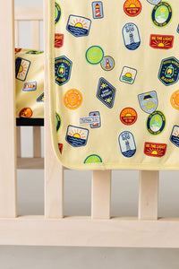 Be the Light Badges Blanket Cotton