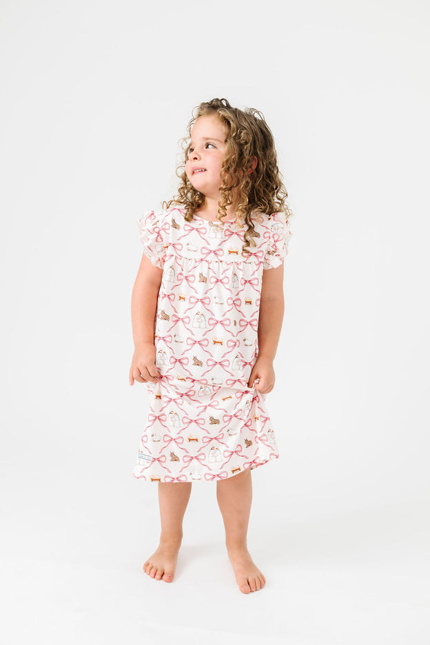 Let Us Adore Him PJ Girls Nightgown Polyester