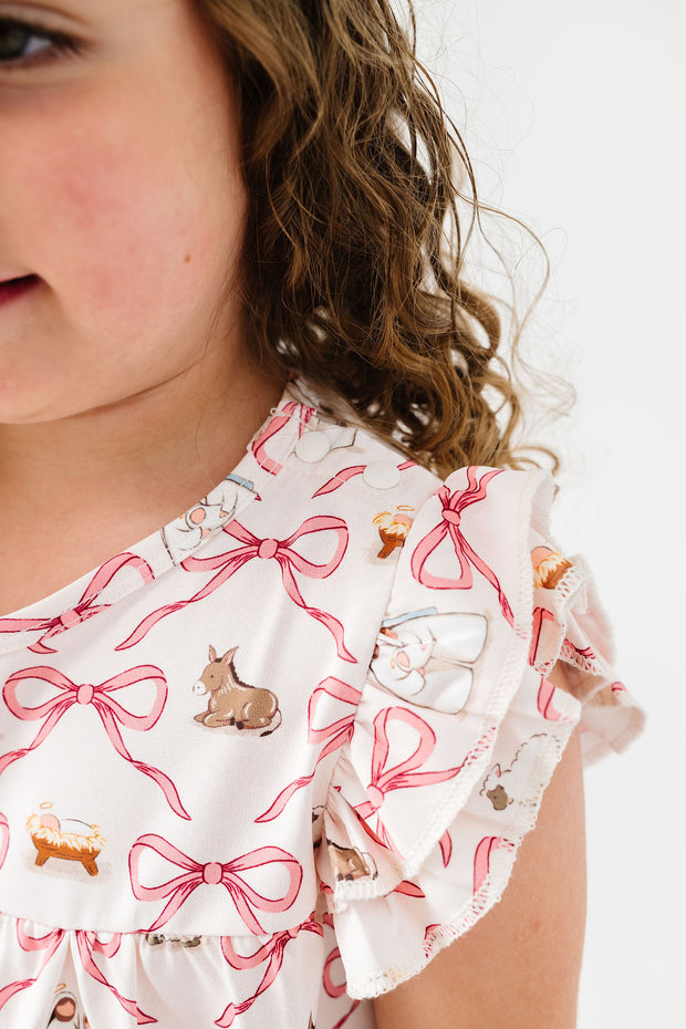 Let Us Adore Him PJ Girls Nightgown Polyester