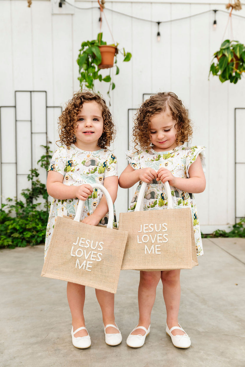 Jesus Loves Me Mini Tote Bag
