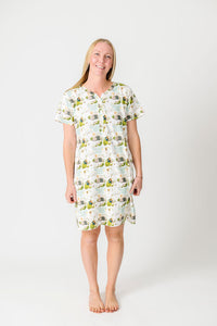 He Is Risen Women's PJ Nightgown Cotton