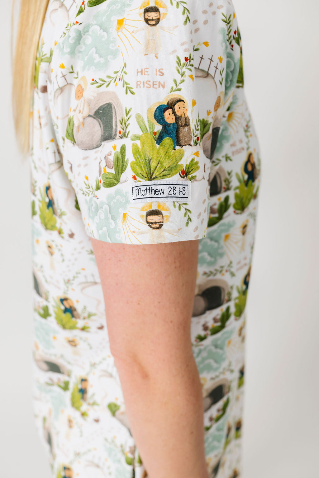 He Is Risen Women's PJ Nightgown Cotton