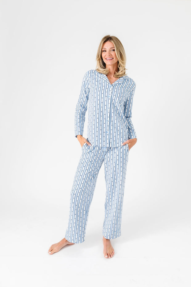 Star of Wonder PJ Womens Notch Collar Set Organic Cotton