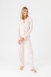 Let Us Adore Him PJ Womens Notch Collar Set Bamboo