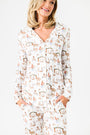 The First Noel Womens Notch Collar PJ Set Bamboo