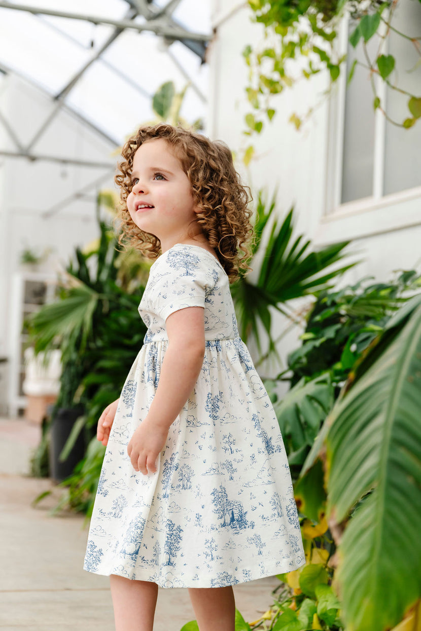 The Empty Tomb Short Sleeve Twirl Dress Bodysuit Cotton