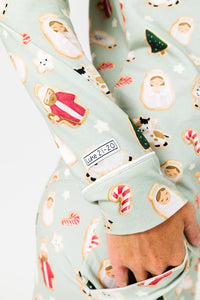 Gingerbread Jesus PJ Womens Notch Collar Set Cotton