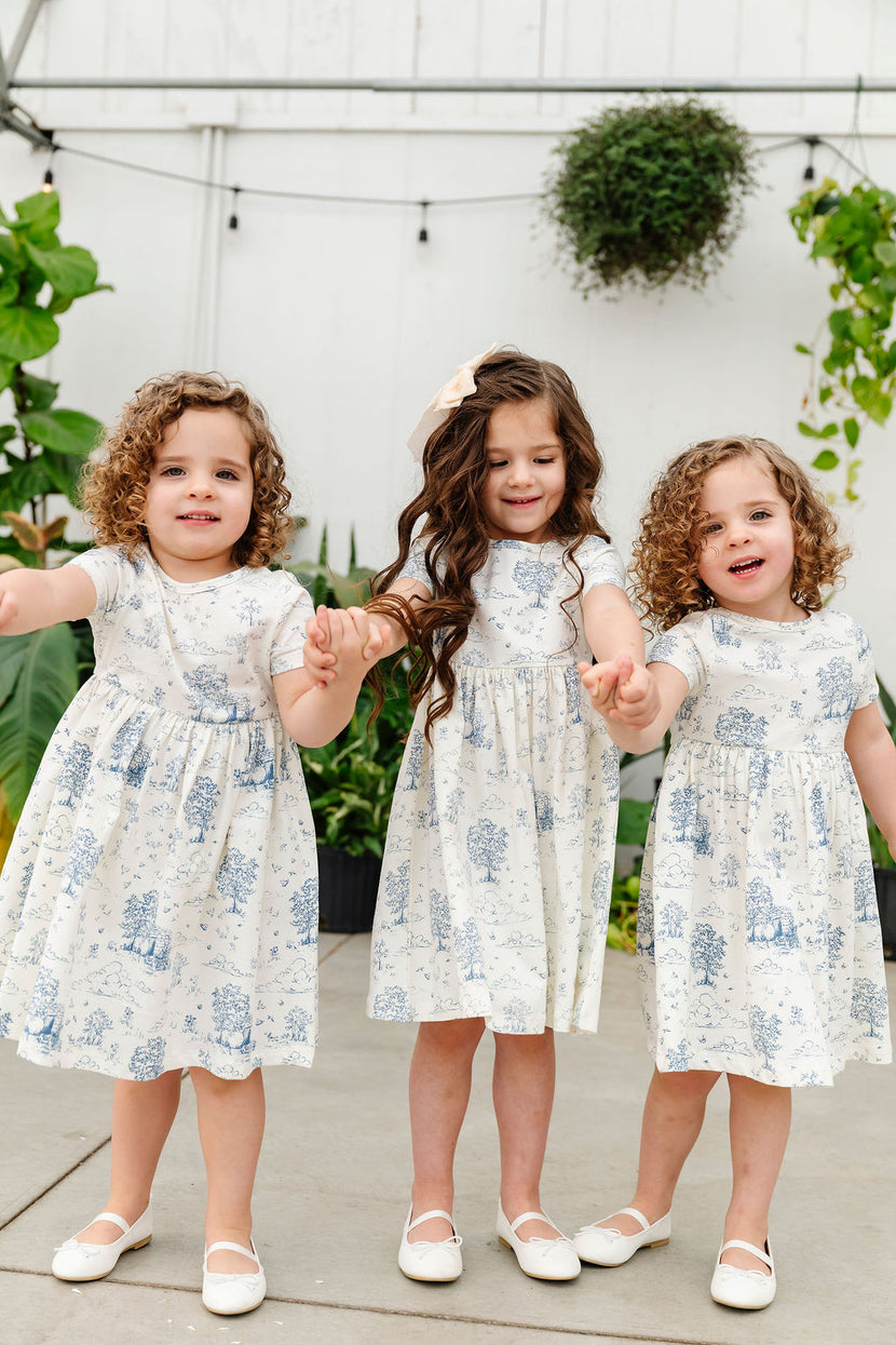 The Empty Tomb Short Sleeve Twirl Dress Bodysuit Cotton