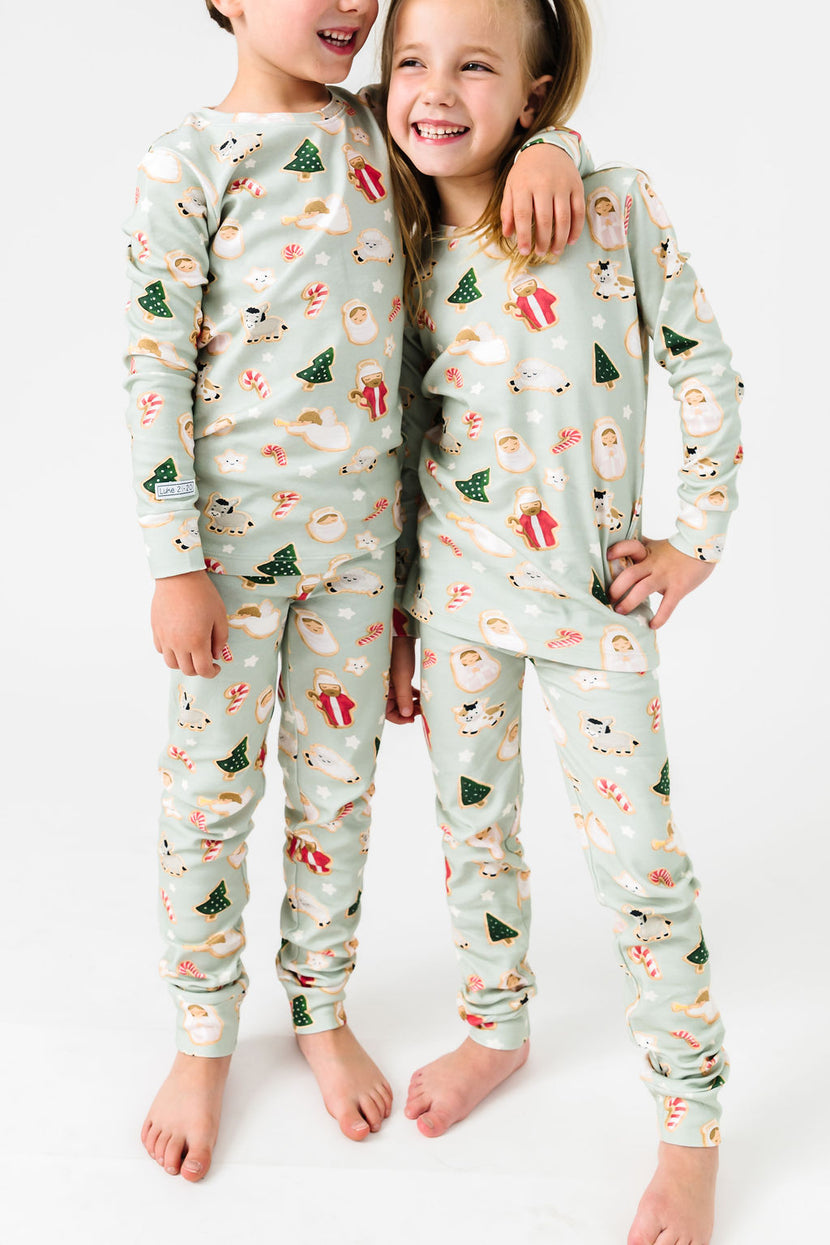 Gingerbread Jesus PJ Long Sleeve Set Cotton