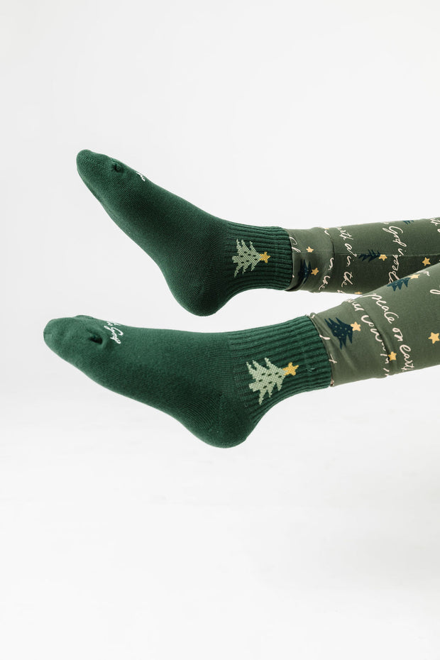 Glory to God Family Matching Quarter Socks