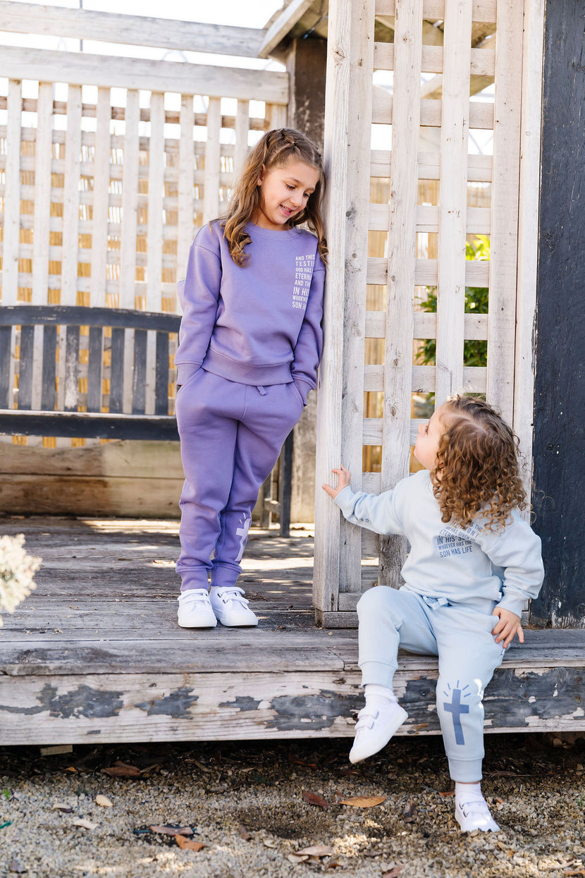 Eternal Life Purple Fleece Jogger