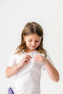 Kids Orchid Prayer Pocket T-Shirt | Short Sleeve