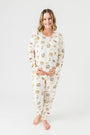Away in a Manger Womens Jogger PJ Set Cotton
