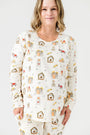 Away in a Manger Womens Jogger PJ Set Cotton