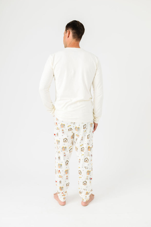 Away in a Manger Men's PJ Set Cotton