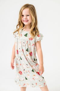 Gingerbread Jesus PJ Girls Nightgown Polyester