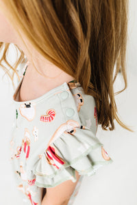 Gingerbread Jesus PJ Girls Nightgown Polyester