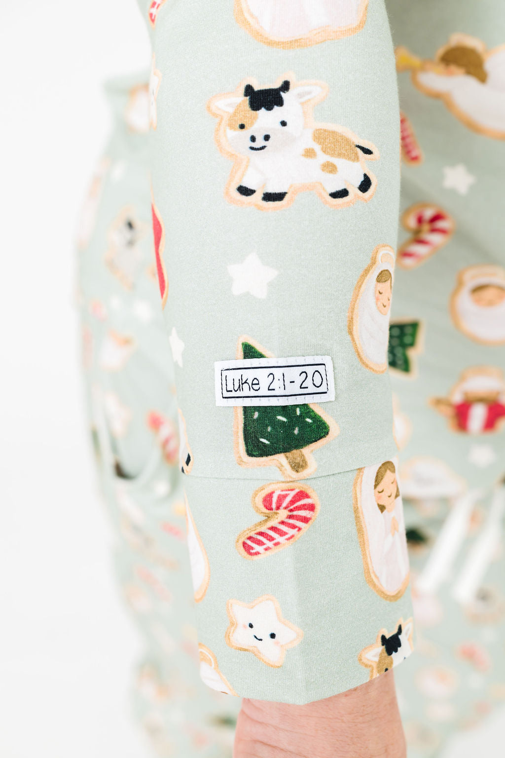 Gingerbread Jesus PJ Womens Long Sleeve Jogger Set Cotton