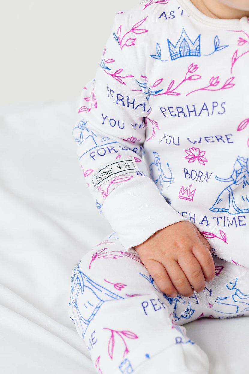 Queen Esther Footless Onesie PJ Cotton