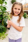 Kids Orchid Prayer Pocket T-Shirt | Short Sleeve