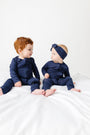 The Lord is My Strength Navy Headband Bamboo