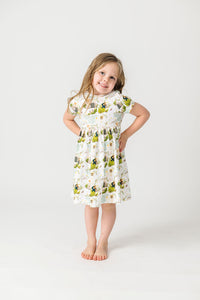 He Is Risen Short Sleeve Twirl Dress Cotton