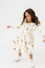 Away in a Manger Twirl Dress Cotton