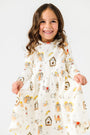 Away in a Manger Twirl Dress Cotton