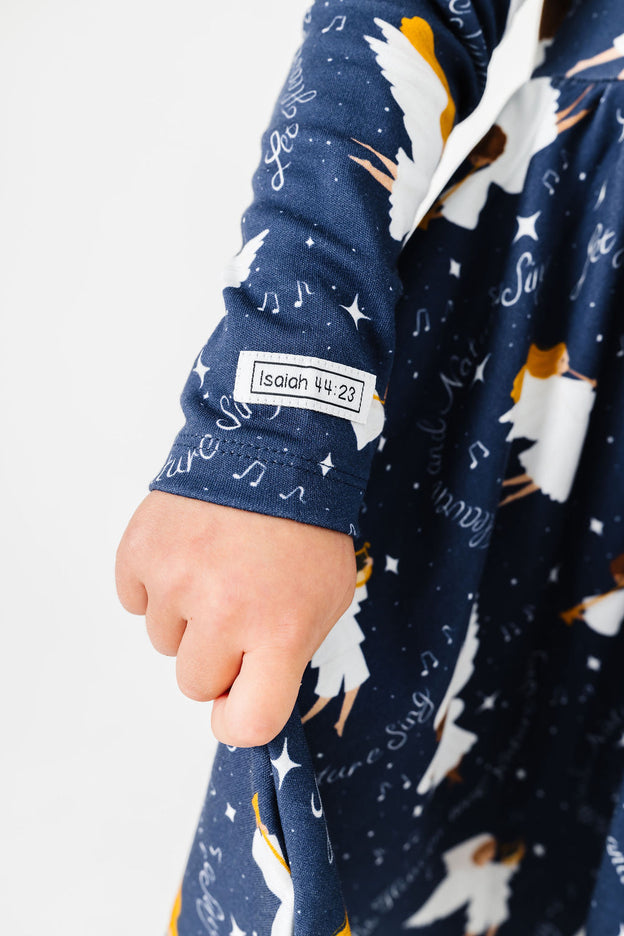 Kids Heaven & Nature Sing Twirl Dress Cotton | Long Sleeve