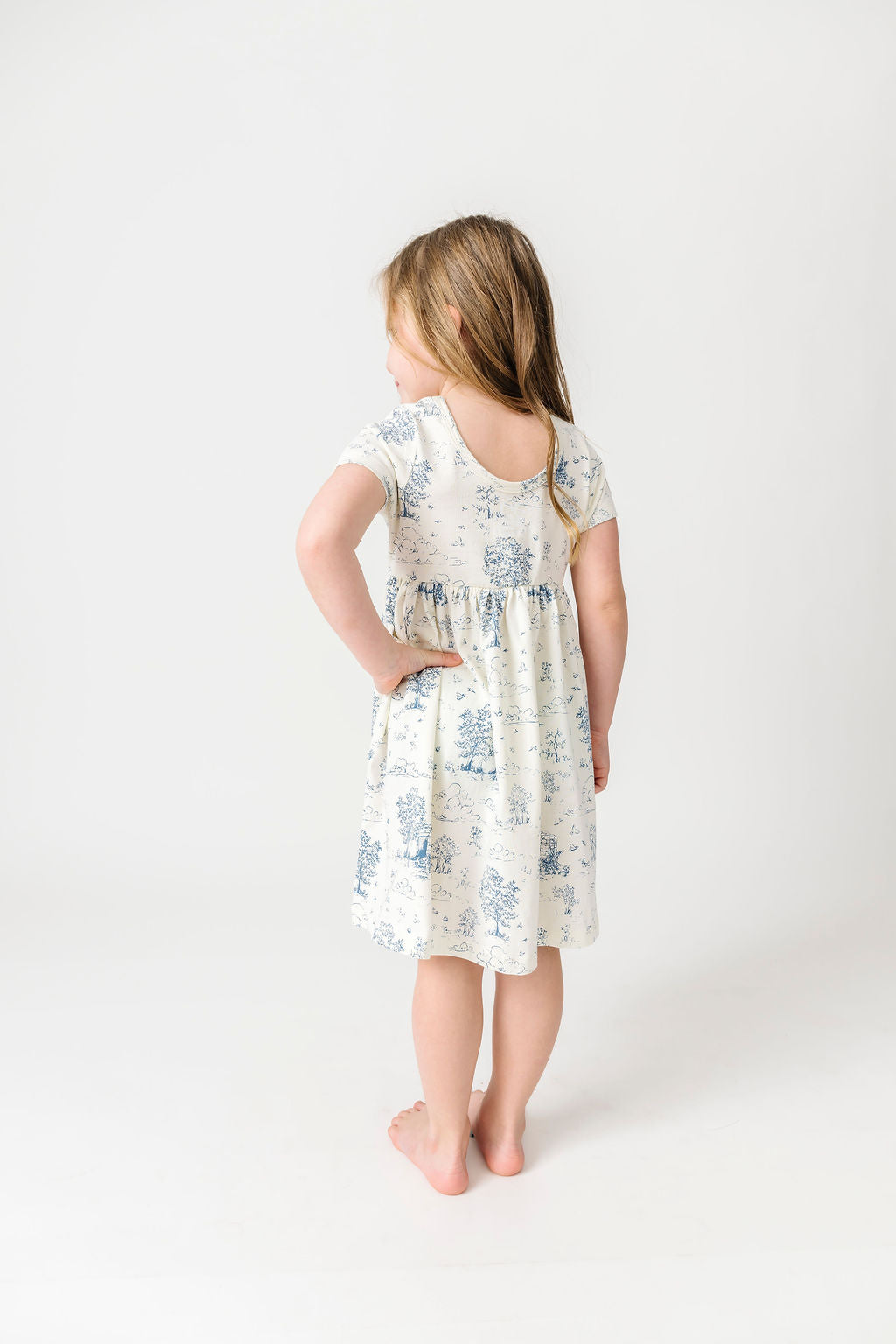 The Empty Tomb Short Sleeve Twirl Dress Cotton