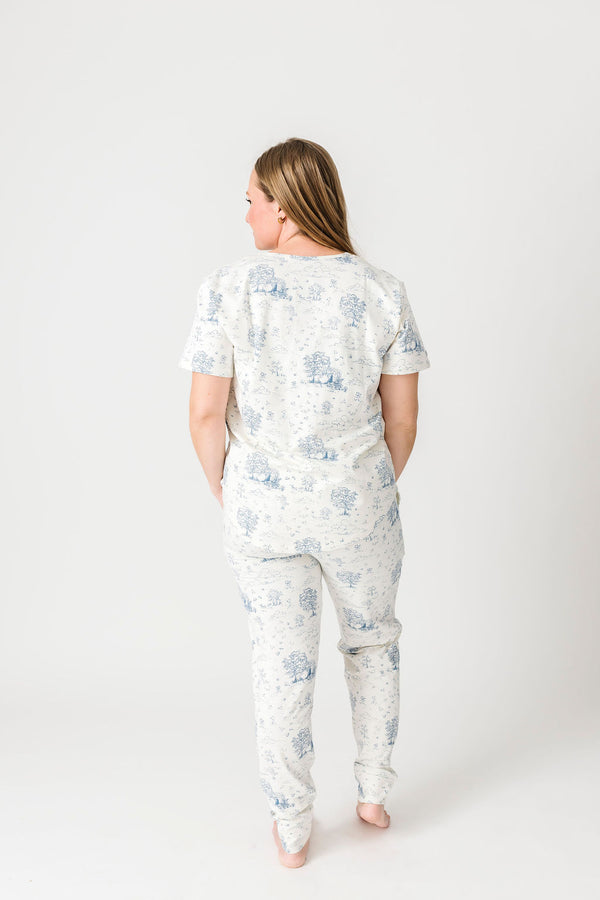 The Empty Tomb Womens PJ Short Sleeve Jogger Set Cotton
