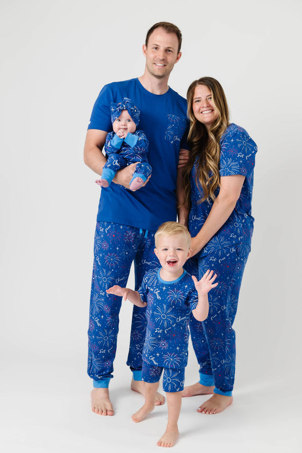Set Free in Christ Mens PJ Jogger Set Cotton