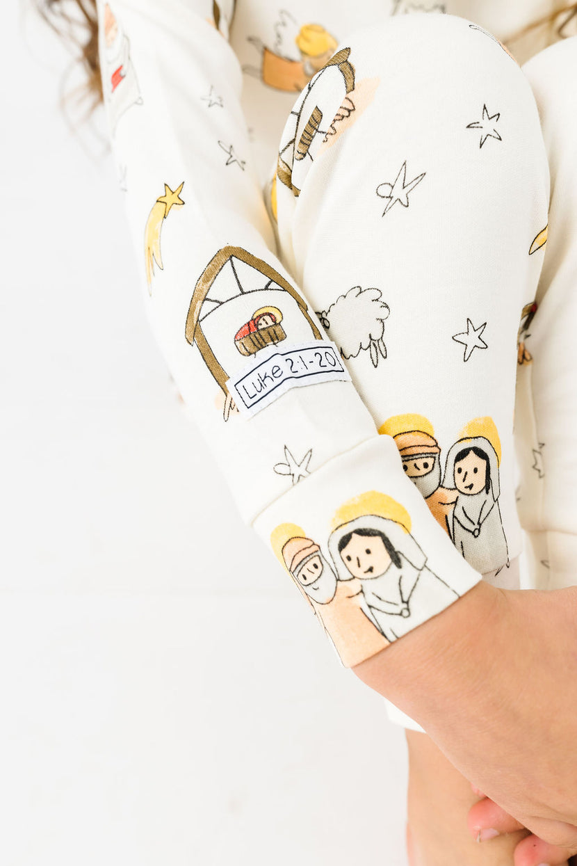 Away in a Manger PJ Long Sleeve Set Cotton