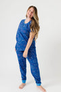 Set Free in Christ Womens PJ Short Sleeve Jogger Set Cotton