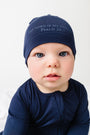 The Lord is My Strength Navy Knotted Hat Bamboo
