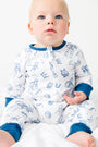 David & Goliath Blue PJ Footless Onesie Cotton