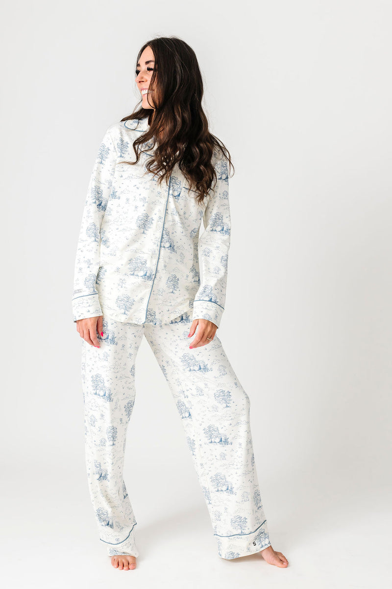 The Empty Tomb Womens PJ Notch Collar Set Cotton