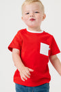Kids Shine Red Prayer Pocket T-Shirt | Short Sleeve