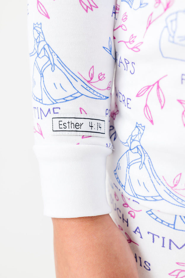 Queen Esther PJ Long Sleeve Set Cotton