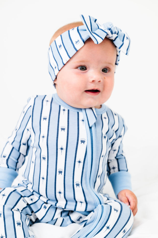 Star of Wonder PJ Footed Onesie Organic Cotton