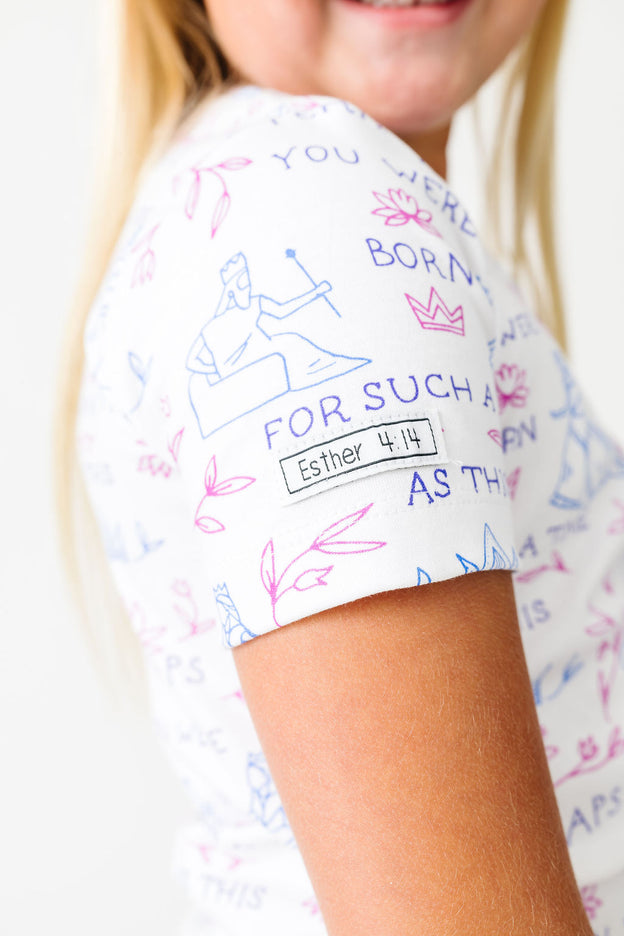 Queen Esther PJ Shorts Set Cotton