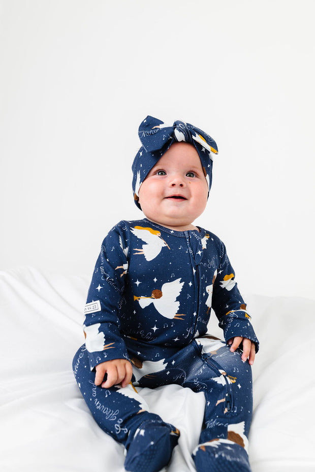 Heaven & Nature Sing PJ Footed Onesie Cotton