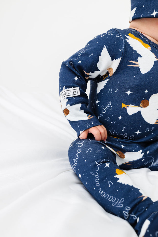 Heaven & Nature Sing PJ Footed Onesie Cotton