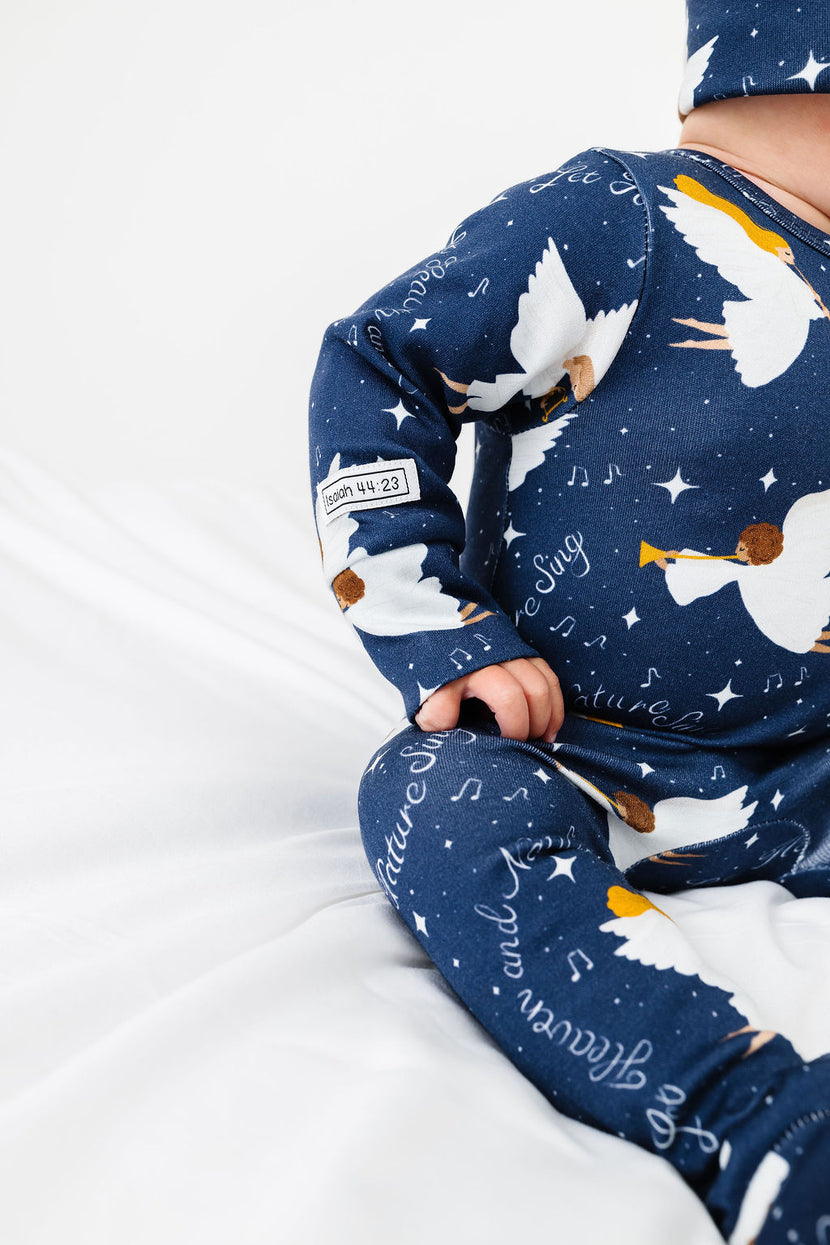 Heaven & Nature Sing PJ Footed Onesie Cotton