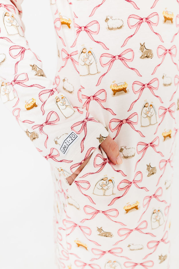 Let Us Adore Him PJ Womens Nightgown Bamboo