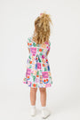 Kids Rejoice in the Lord Floral Twirl Dress Cotton | Short Sleeve