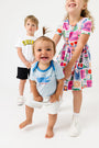Baby Set Free in Christ Bodysuit Cotton | Short Sleeve