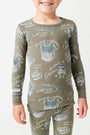 Armor of God Green PJ Long Sleeve Set Bamboo