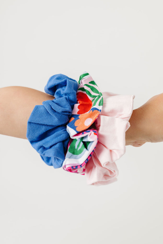 Rejoice in the Lord Floral Scrunchies | 3 Pack