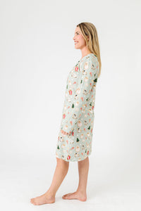 Gingerbread Jesus PJ Womens Nightgown Cotton